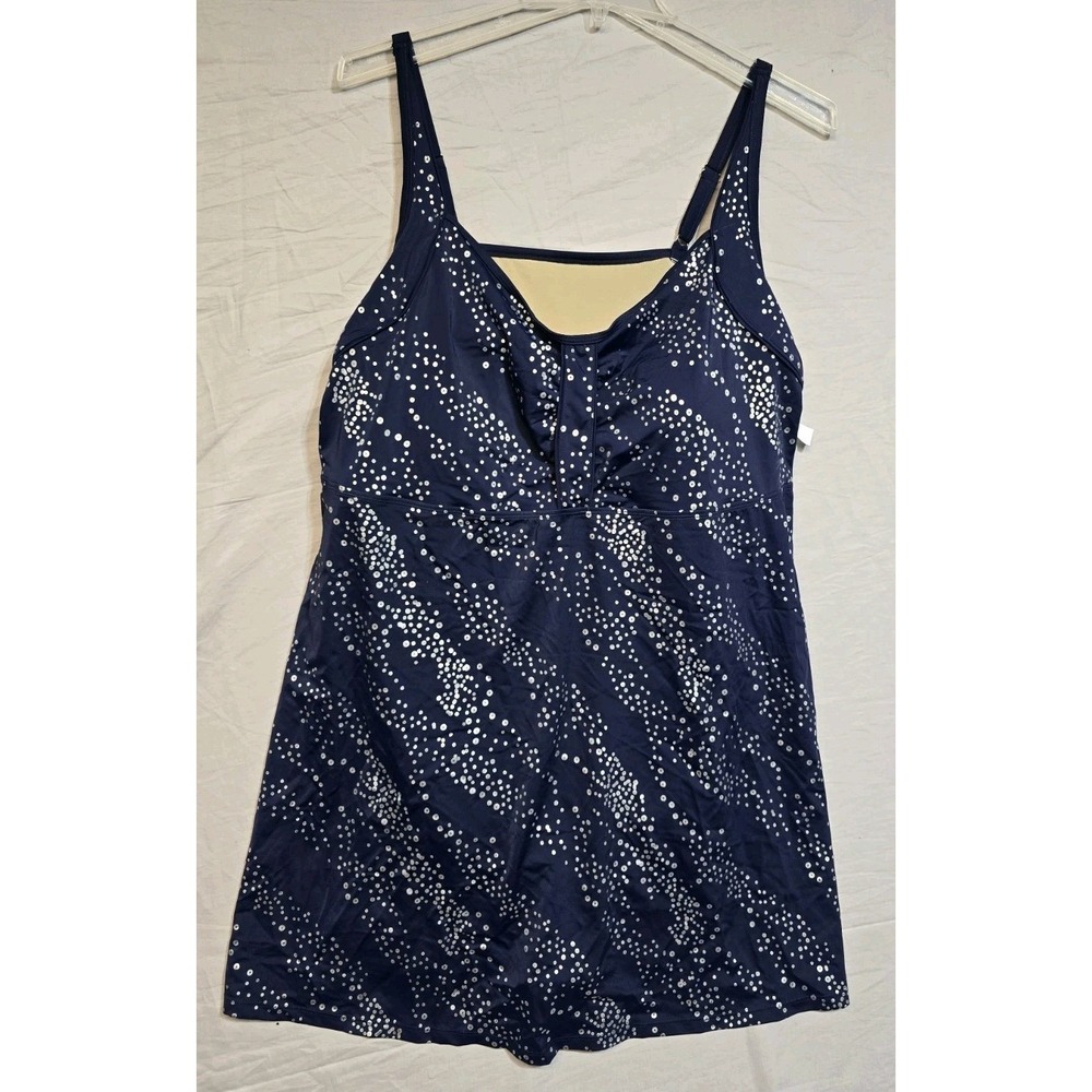 swim 365 swimsuits For All Plus Size 32 Blue